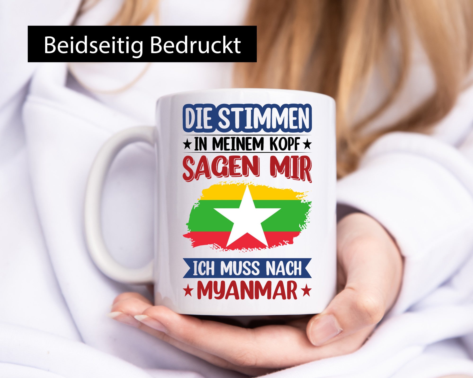 Myanmar | Urlaub Stimmen in meinem Kopf Traumland lustiger Spruch Geschenk