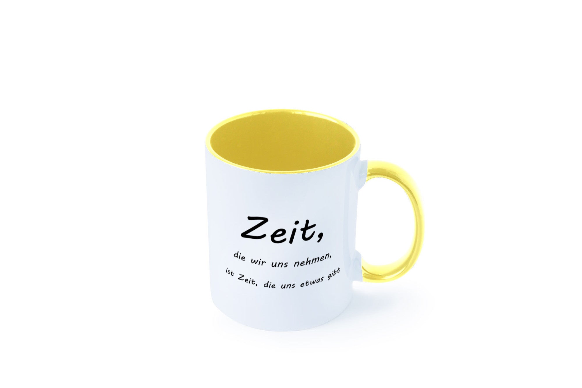 Zeit die wir uns nehmen ist etwas gibt Humor Geschenkidee Tasse
