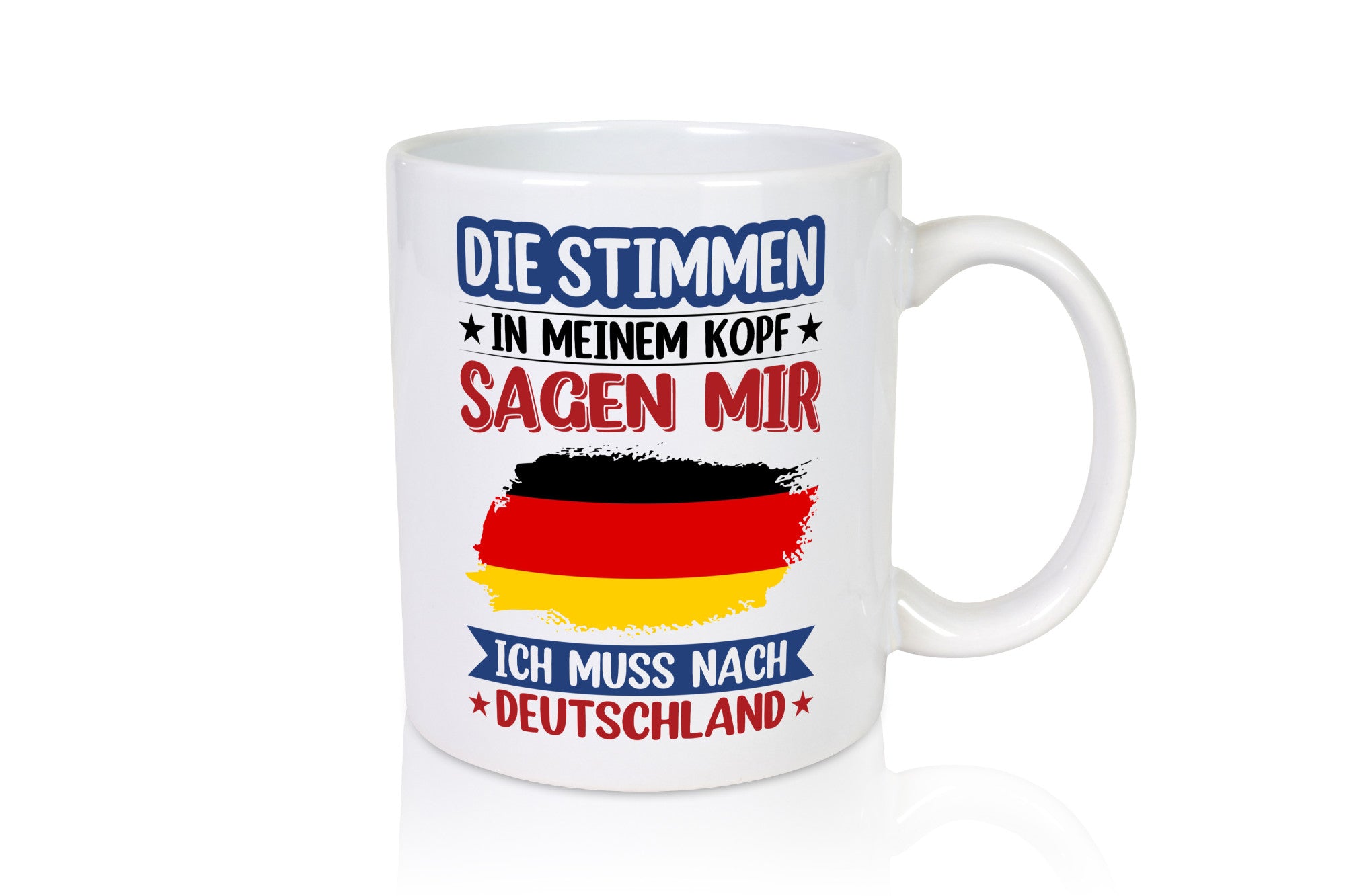 Deutschland | Urlaub Stimmen in meinem Kopf Traumland Humor Geschenkidee Tasse