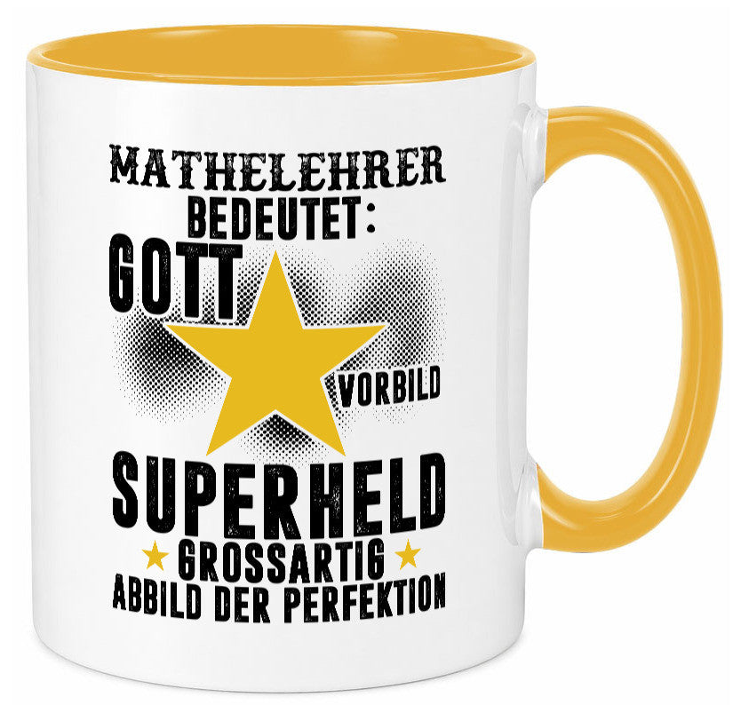 Bedeutung von Mathelehrer | Lehrer Mathe Humor Geschenkidee Tasse