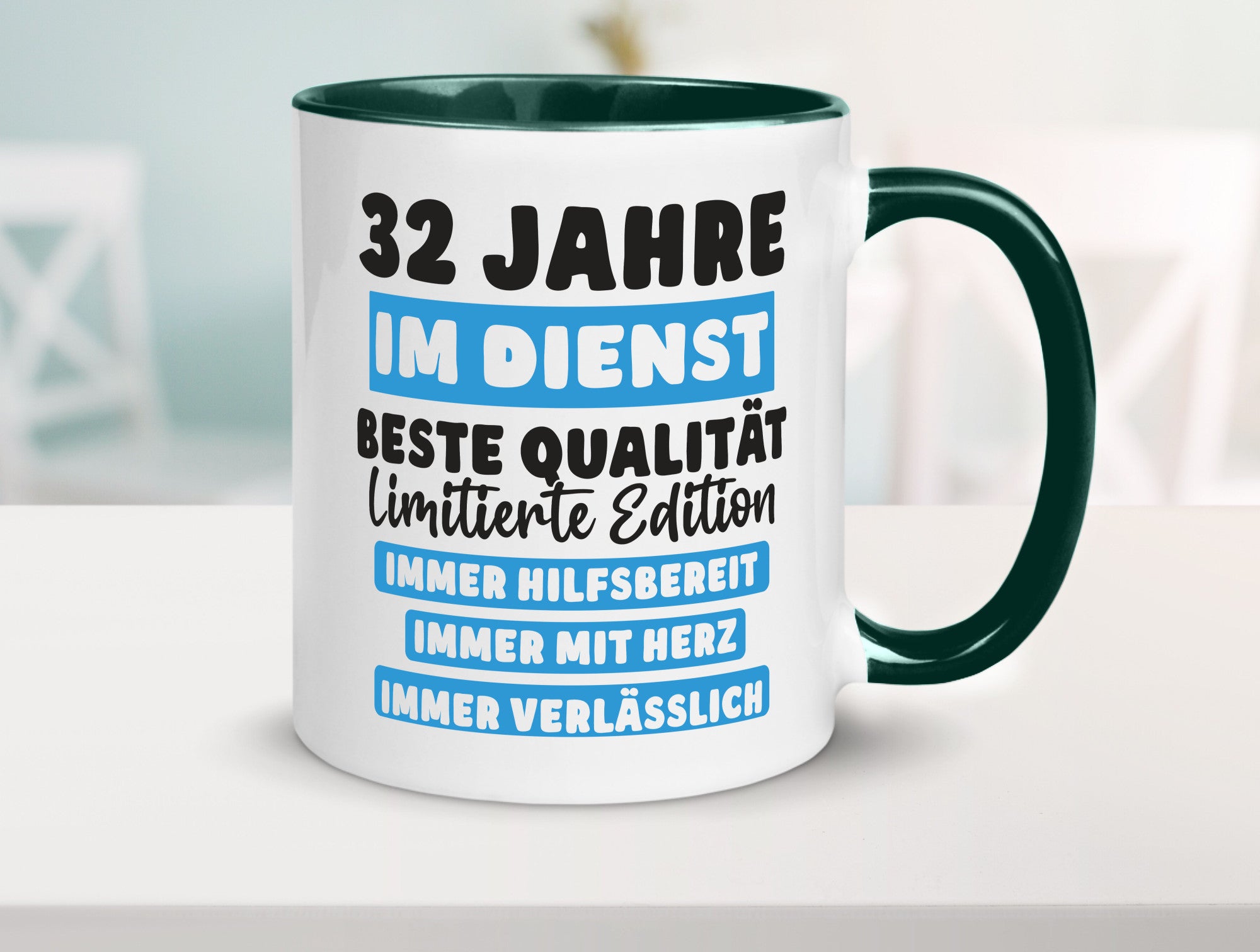 32 Jahre im Dienst | Jubiläum Arbeit v6 Geschenk Kollegen Büro lustiger Spruch