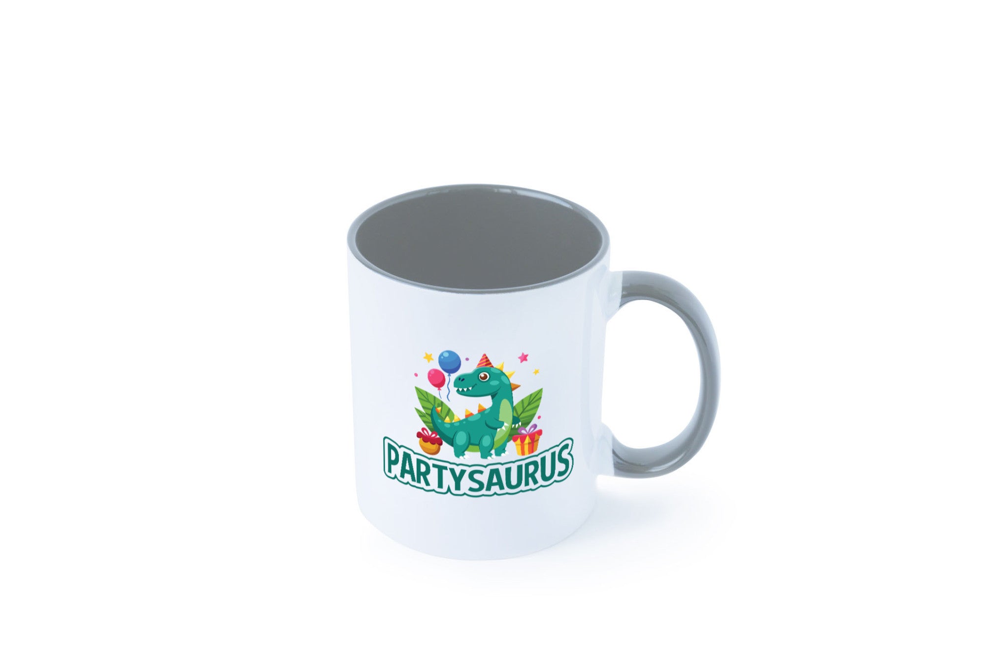 Partysaurus | Geburtstag Dinosaurier Luftballon Geschenkidee Humor Tasse