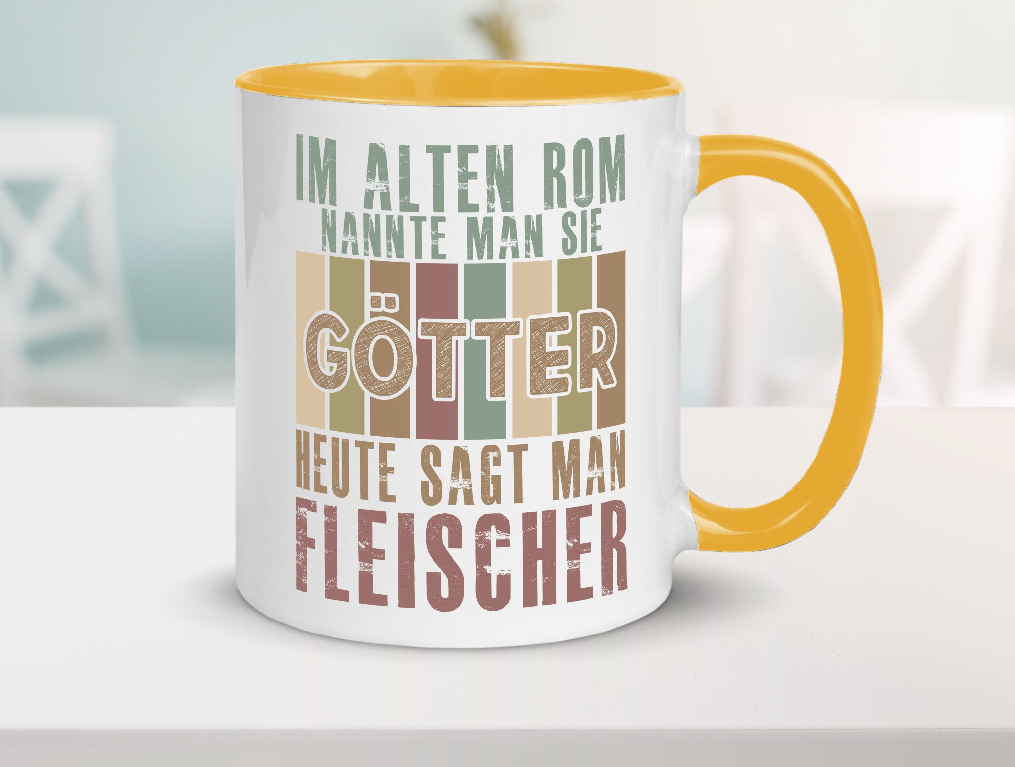 Heute sagt man: Fleischer | Schlachterei Humor Geschenkidee Tasse