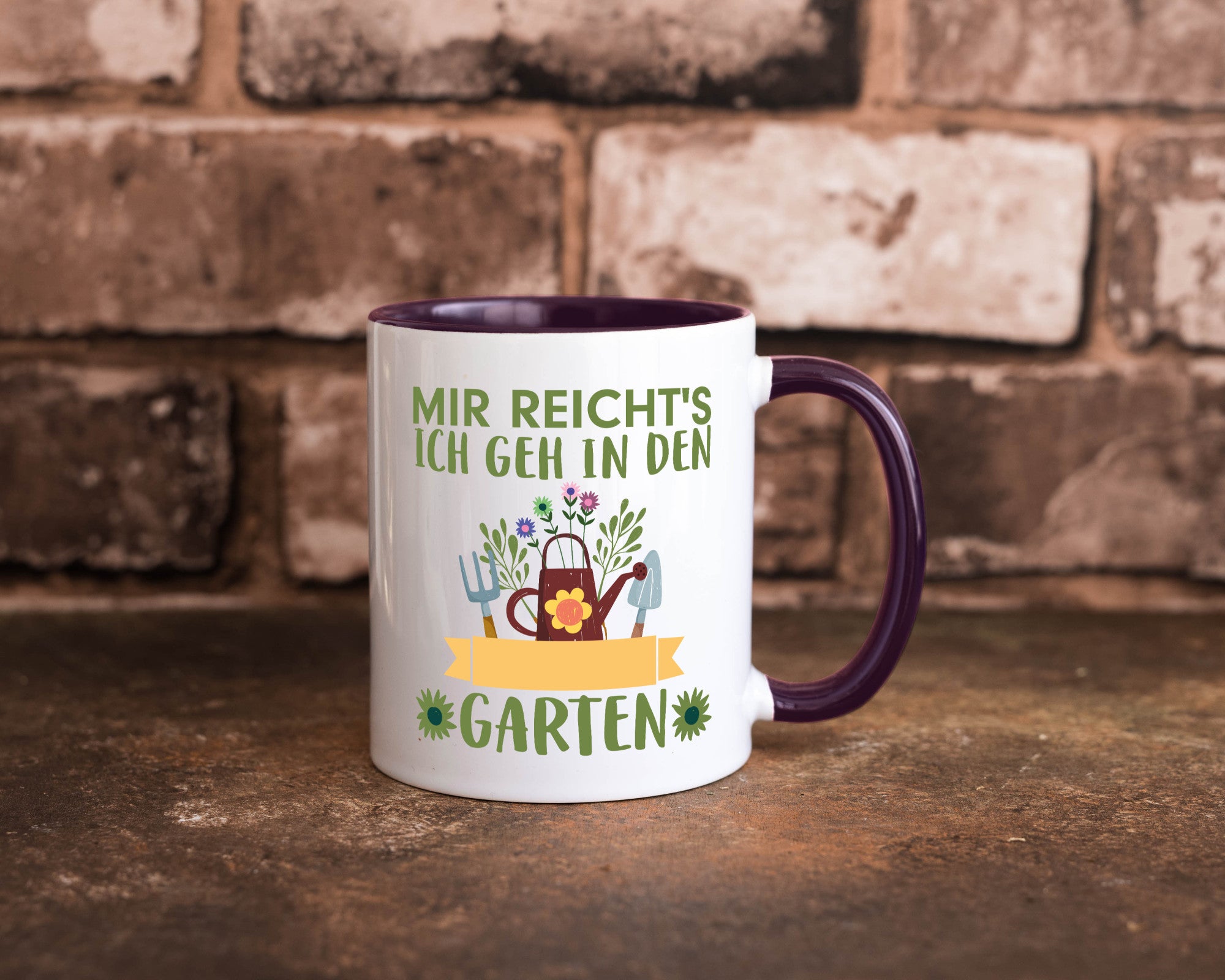 Ich geh in den Garten | Gärtner Tasse Gartenarbeit Humor Arbeit Kollegen Büro