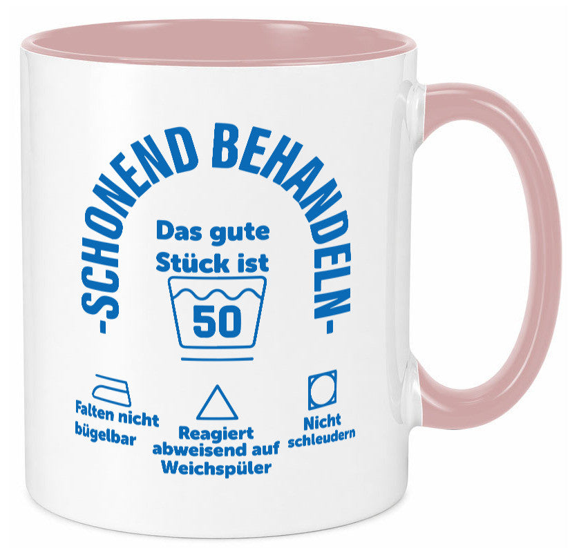 Schonend behandeln | 50 Geburtstag Humor Geschenkidee Tasse