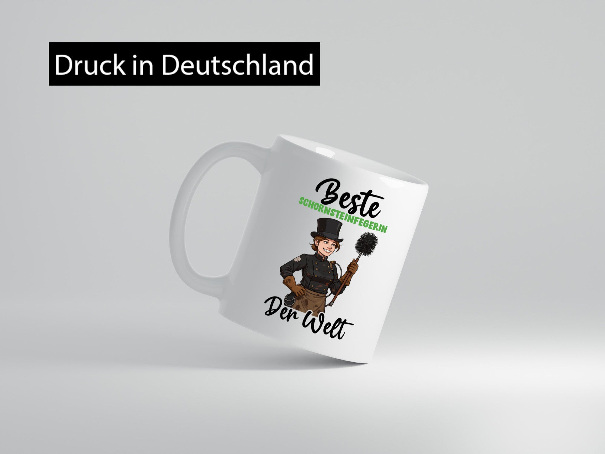 Beste Schornsteinfegerin | Kaminkehrer lustig Humor Geschenkidee Geschenk Tasse