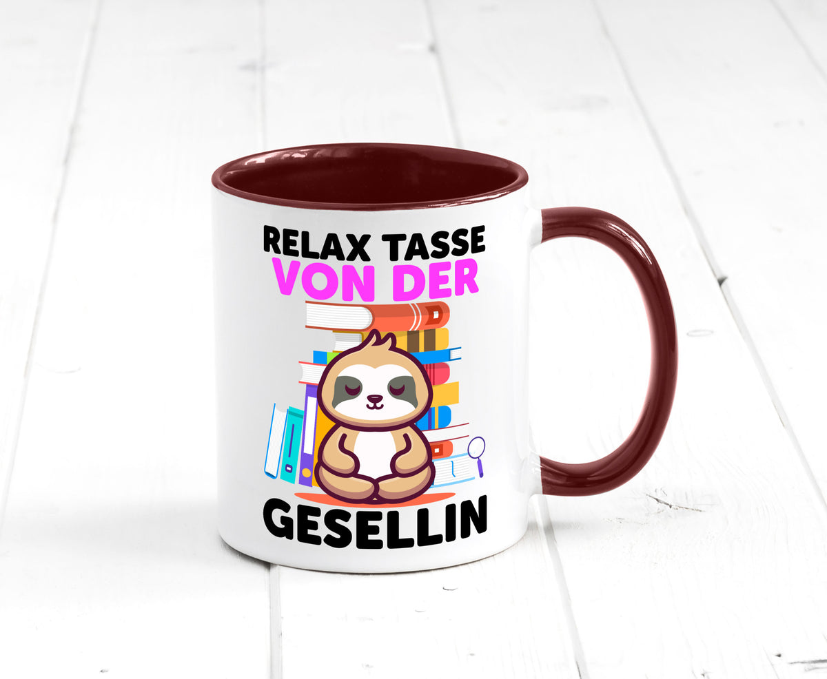 Relax Tasse: Gesellin | Handwerkerinnen lustig Humor Geschenkidee Geschenk Tasse
