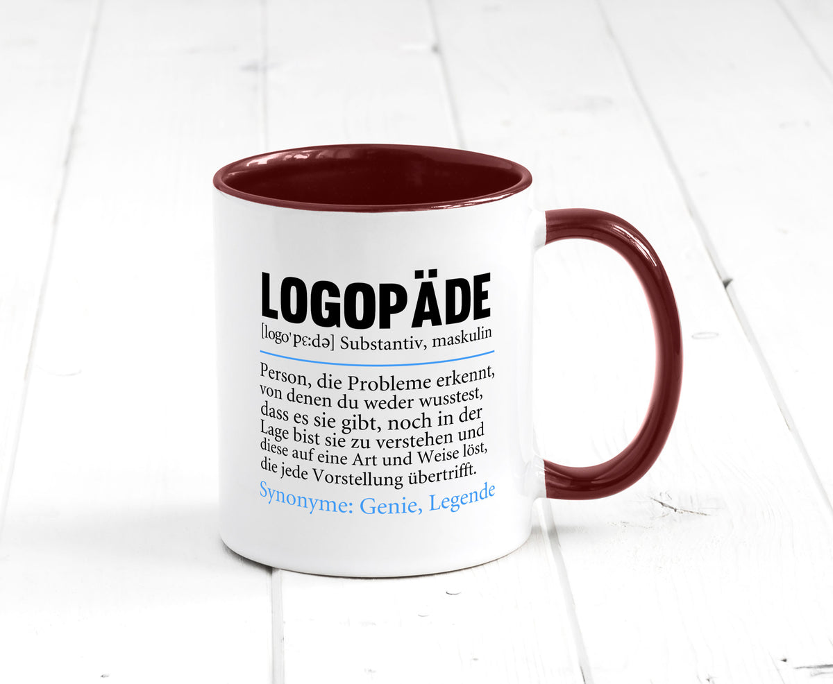 Logopäde | Spruch lustig Sprachtherapie Beruf lustiger Geschenk Arbeit Kollegen Tasse