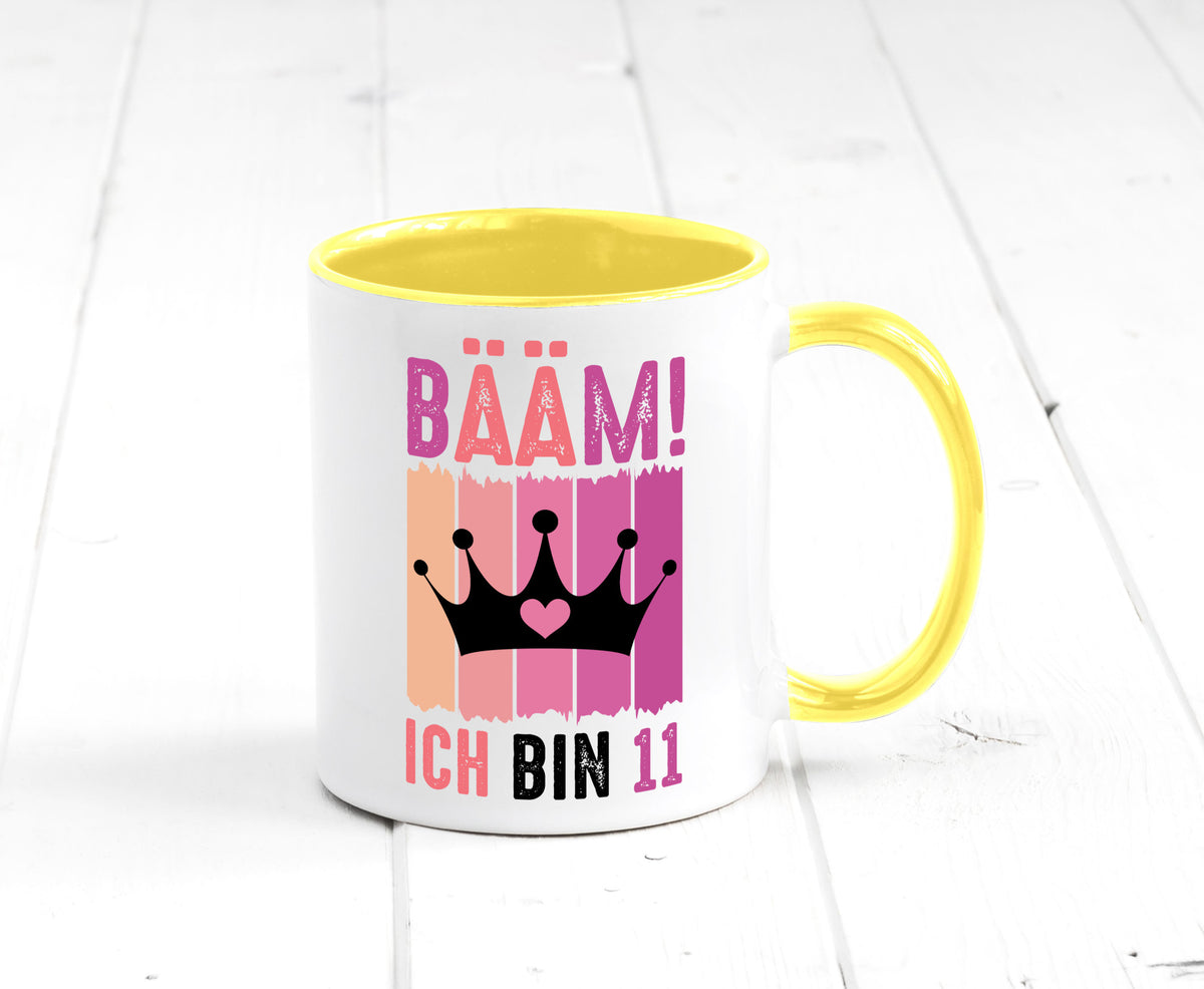11. Geburtstag | 11 Jahre Bääm ich bin Krone Humor Geschenkidee Tasse