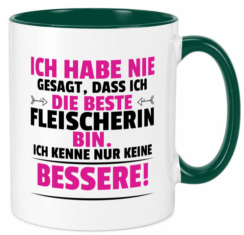 Die Beste Fleischerin | Schlachterei lustiger Spruch Geschenk Humor Tasse