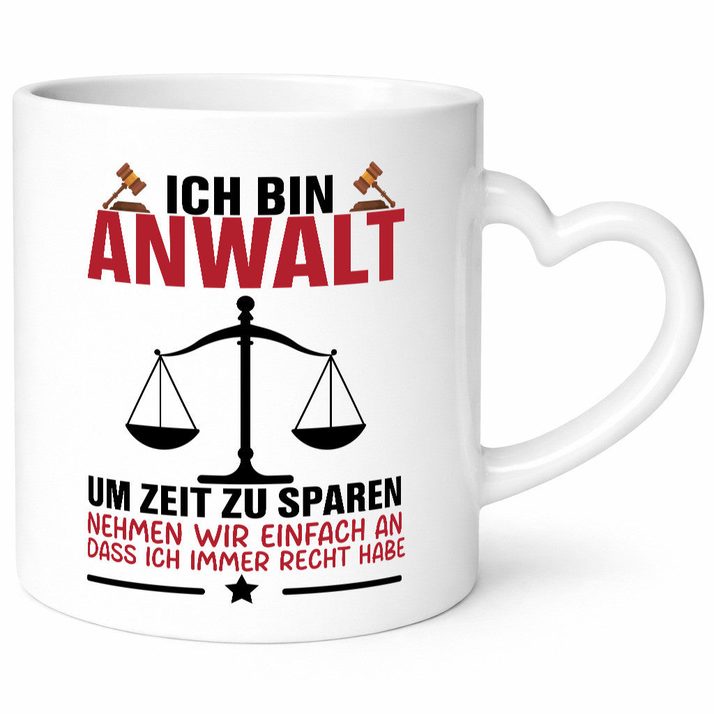 Zeit sparen | Anwalt Jura Jurist Humor Geschenkidee Tasse