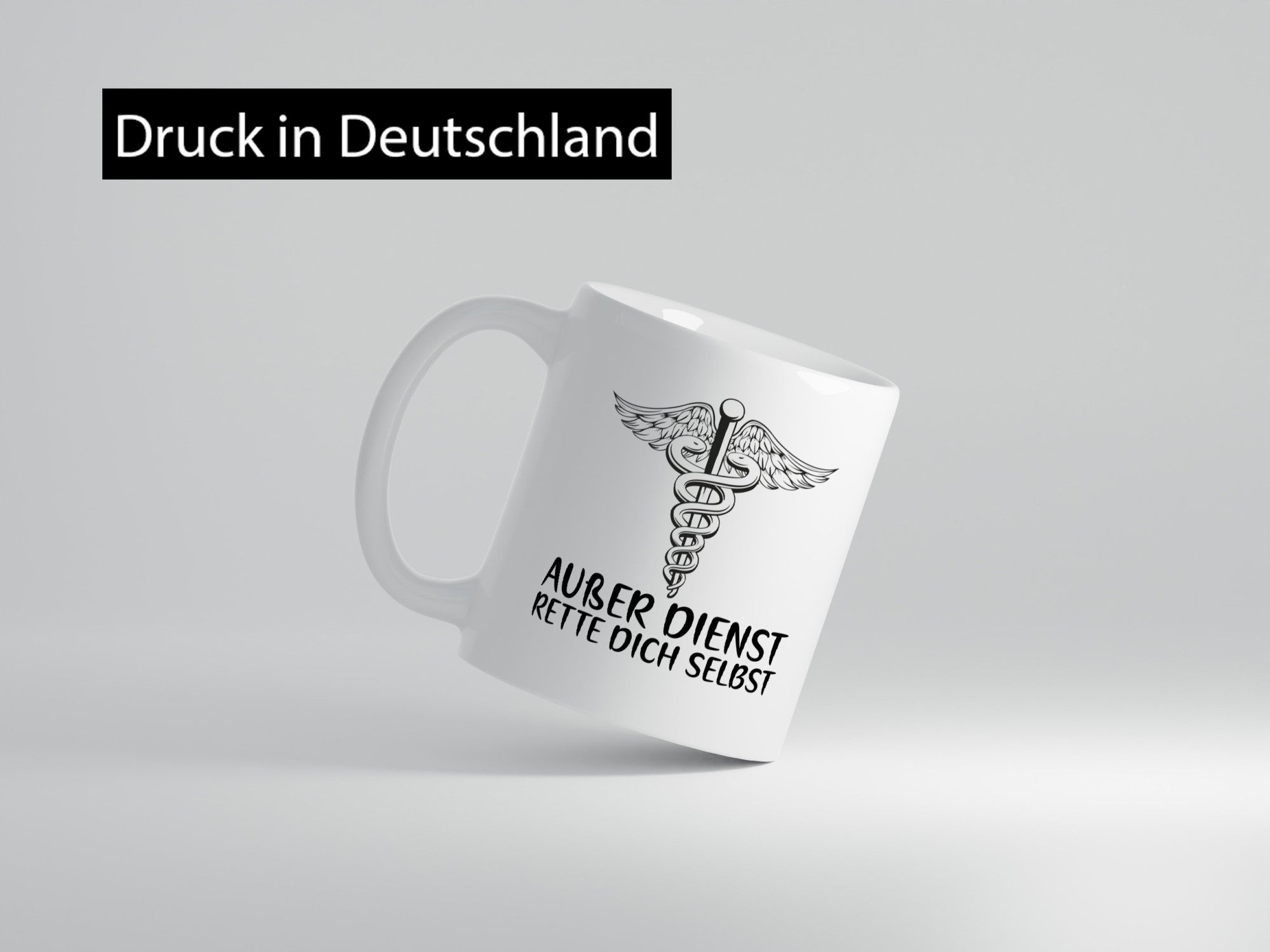 Außer Dienst | Sanitäter Rettung Rettungsdienst Puls Geschenkidee Humor Tasse
