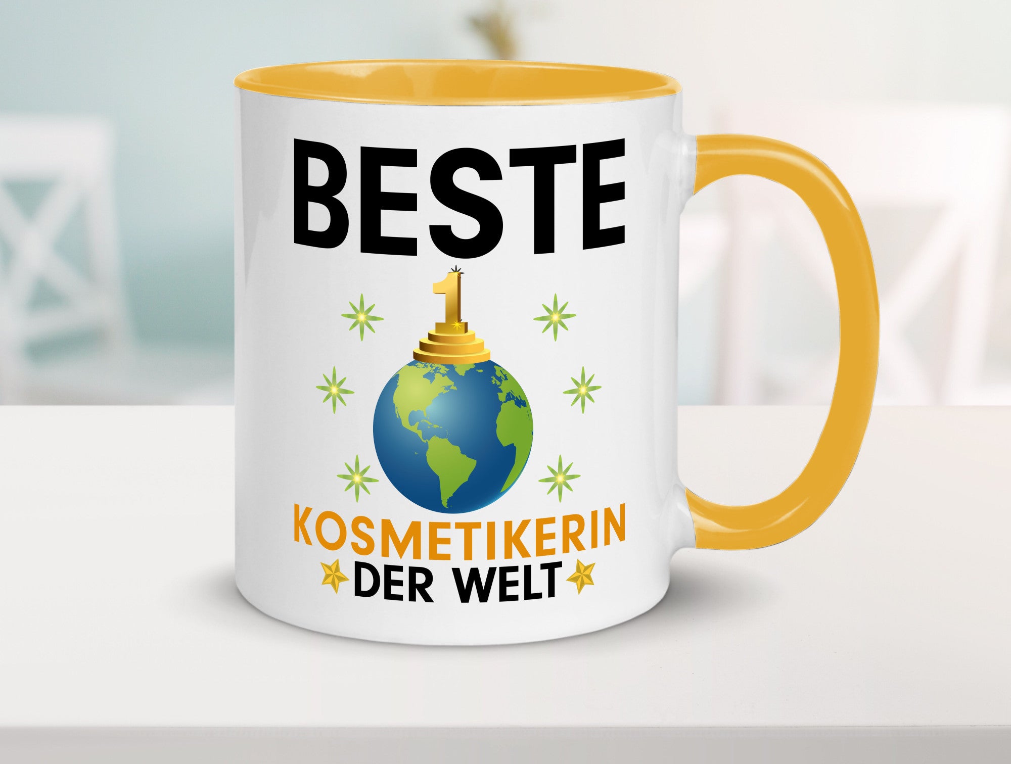 Welt Beste Kosmetikerin | Kosmetik Stylistin Visagistin Geschenkidee Humor Tasse