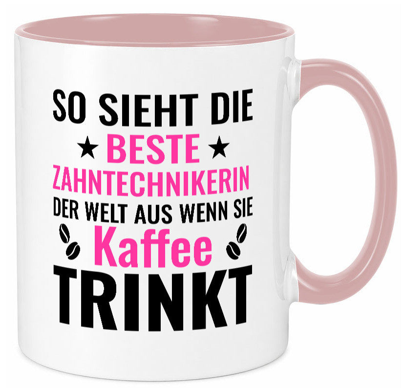 Kaffee trinkt: Zahntechnikerin | Zahnmedizin lustiger Spruch Geschenk Humor Tasse