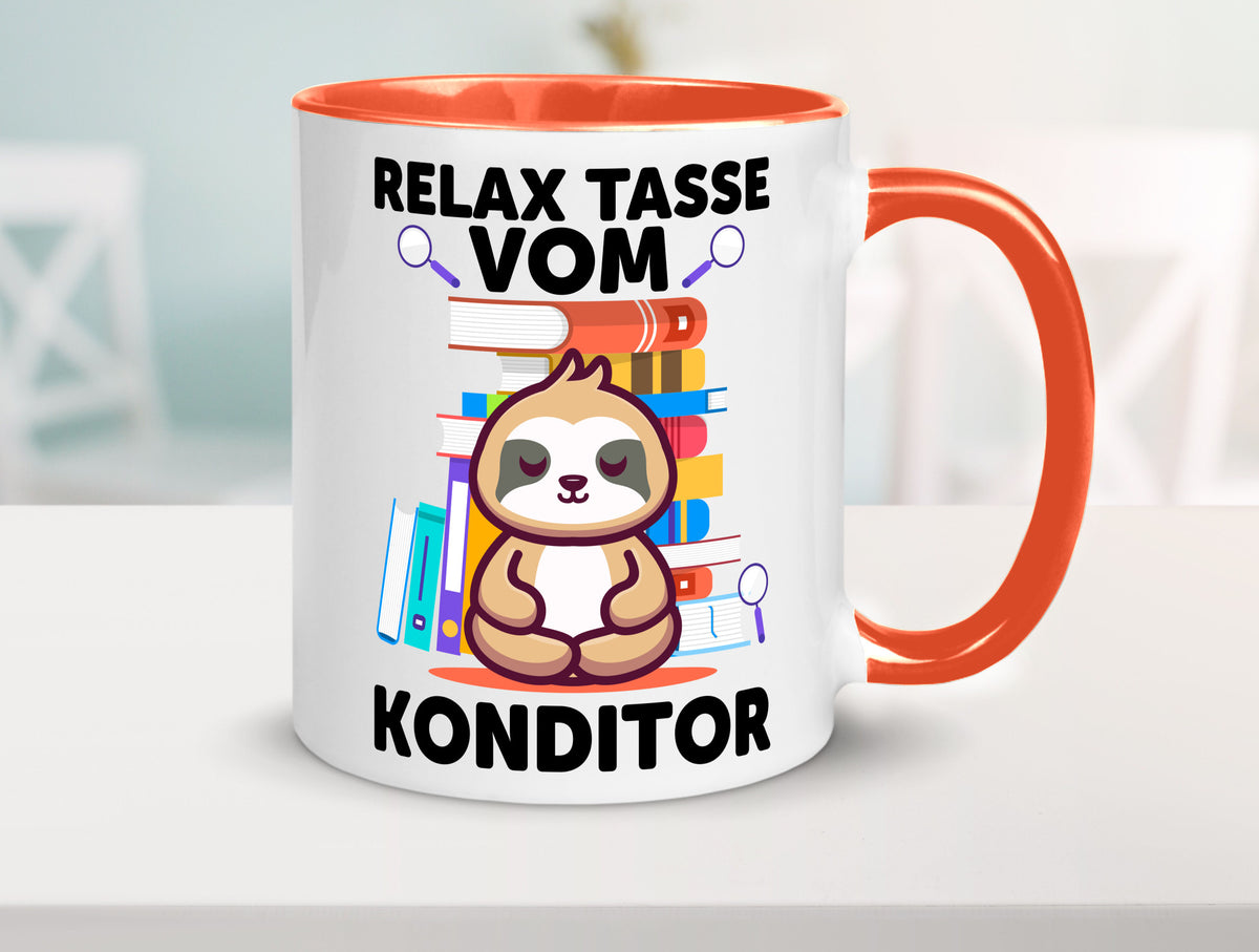 Relax Tasse: Konditor | Konditorei lustiger Spruch Geschenk Humor Geschenkidee