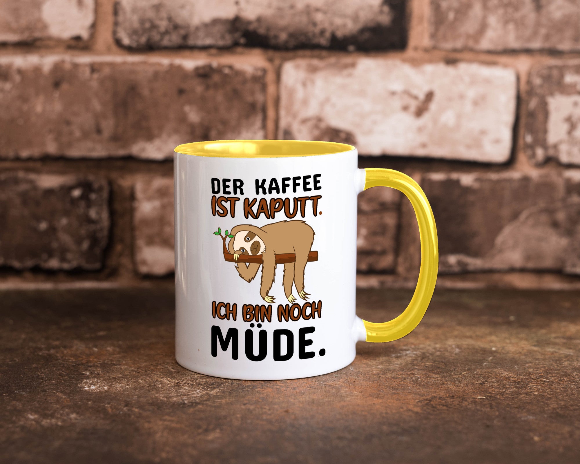 Der Kaffee ist kaputt v2 Geschenk Humor Geschenkidee lustiger Spruch Tasse