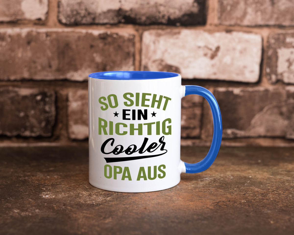 So sieht ein richtig Cooler Opa aus | Großvater Geschenkidee Familie Humor Tasse
