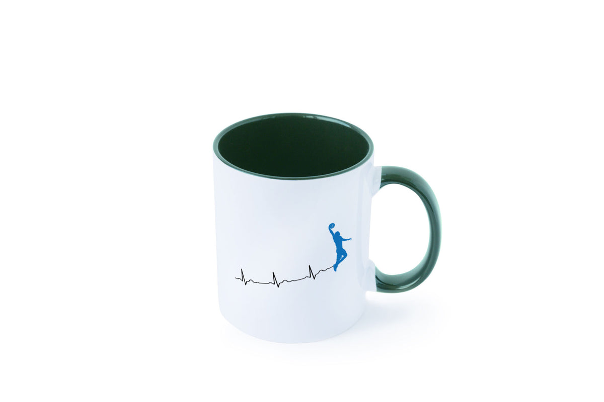 Herzschlag Basketball | Motiv Sport Ballsport Humor Geschenkidee Tasse