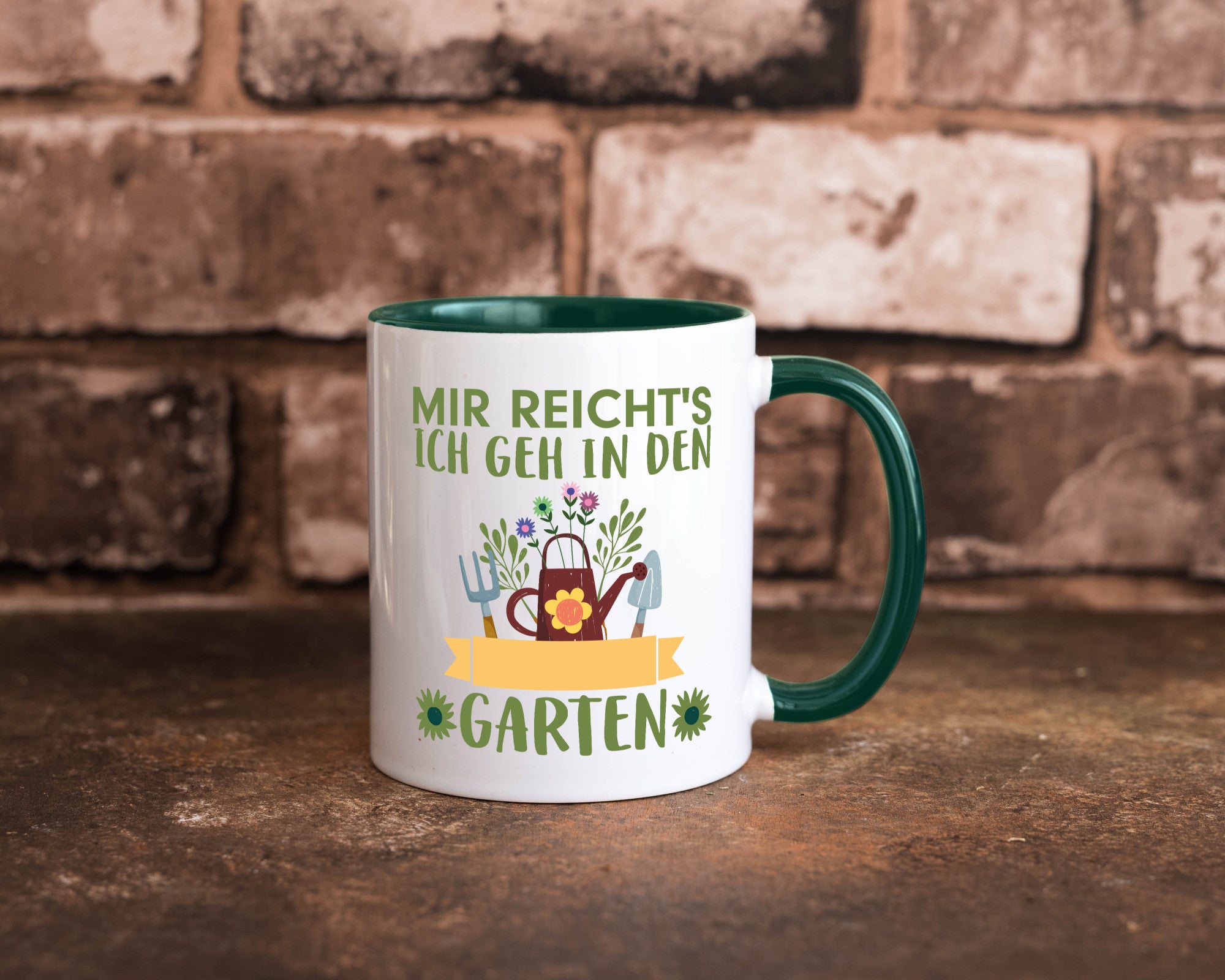 Ich geh in den Garten | Gärtner Tasse Gartenarbeit Humor Arbeit Kollegen Büro