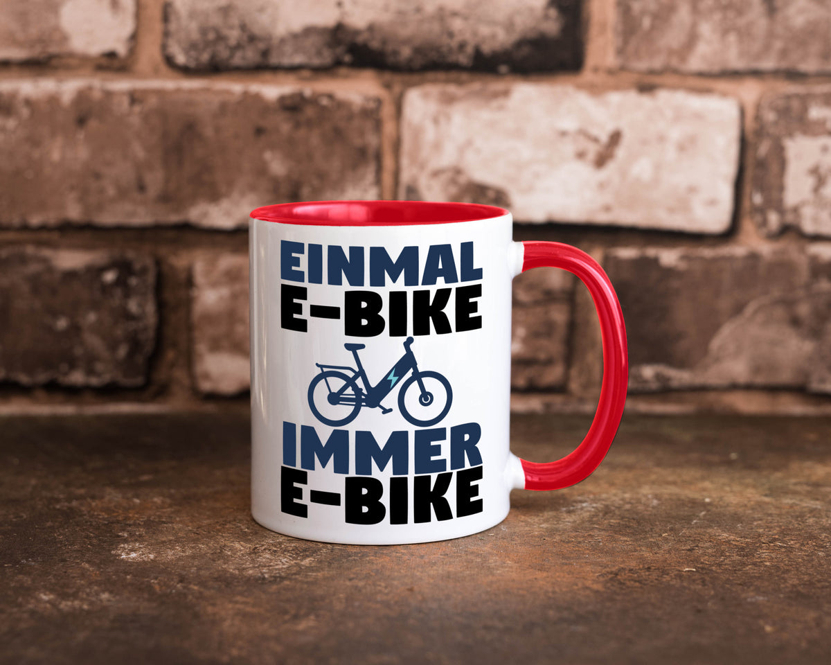 E-Bike Fahrer | Radfahrer Tasse Fahrrad Elektrorad lustiger Spruch Geschenk