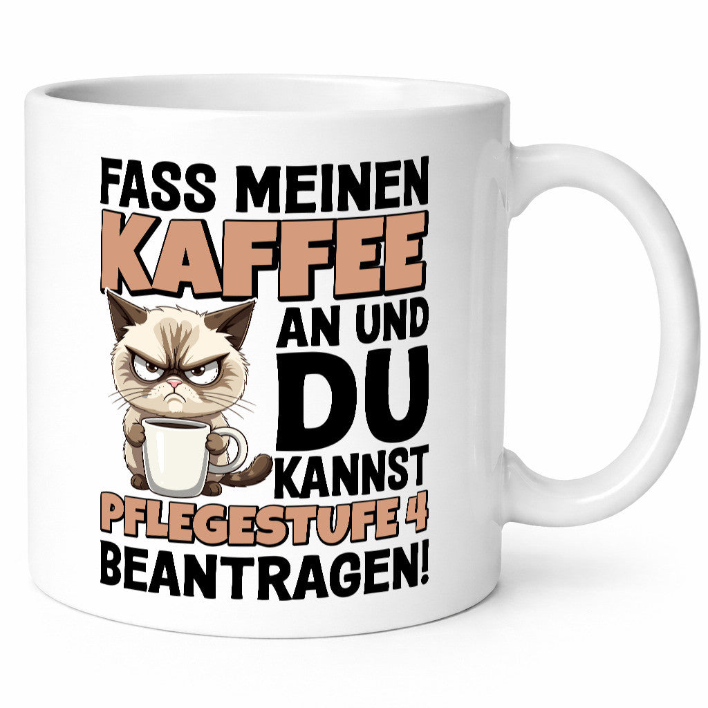Fass meinen Kaffee an | Pflegestufe 4 Krankenschwester v4 Geschenk Humor