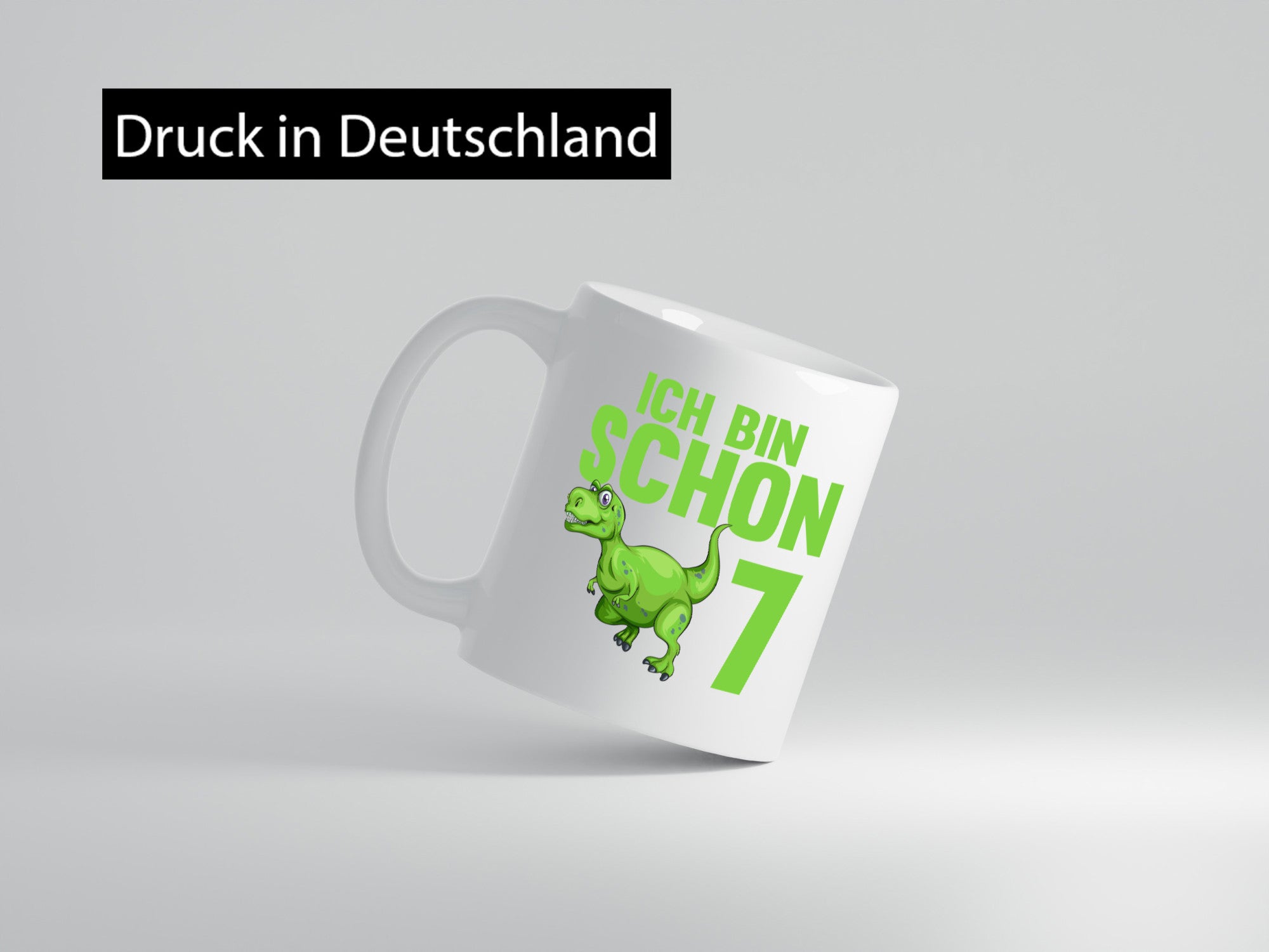 7. Geburtstag | 7 Jahre Dino Dinosaurier Humor Geschenkidee Tasse