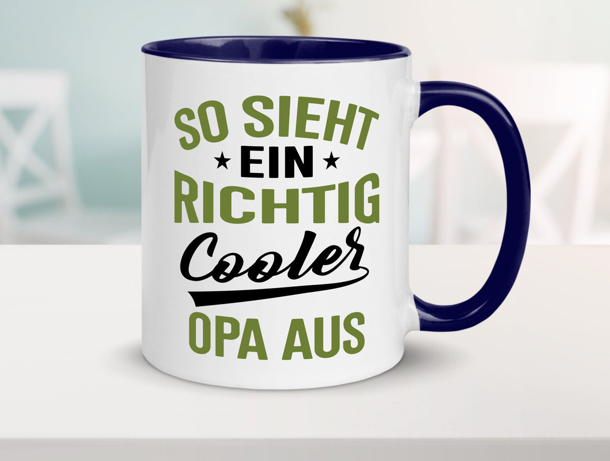 So sieht ein richtig Cooler Opa aus | Großvater Geschenkidee Familie Humor Tasse