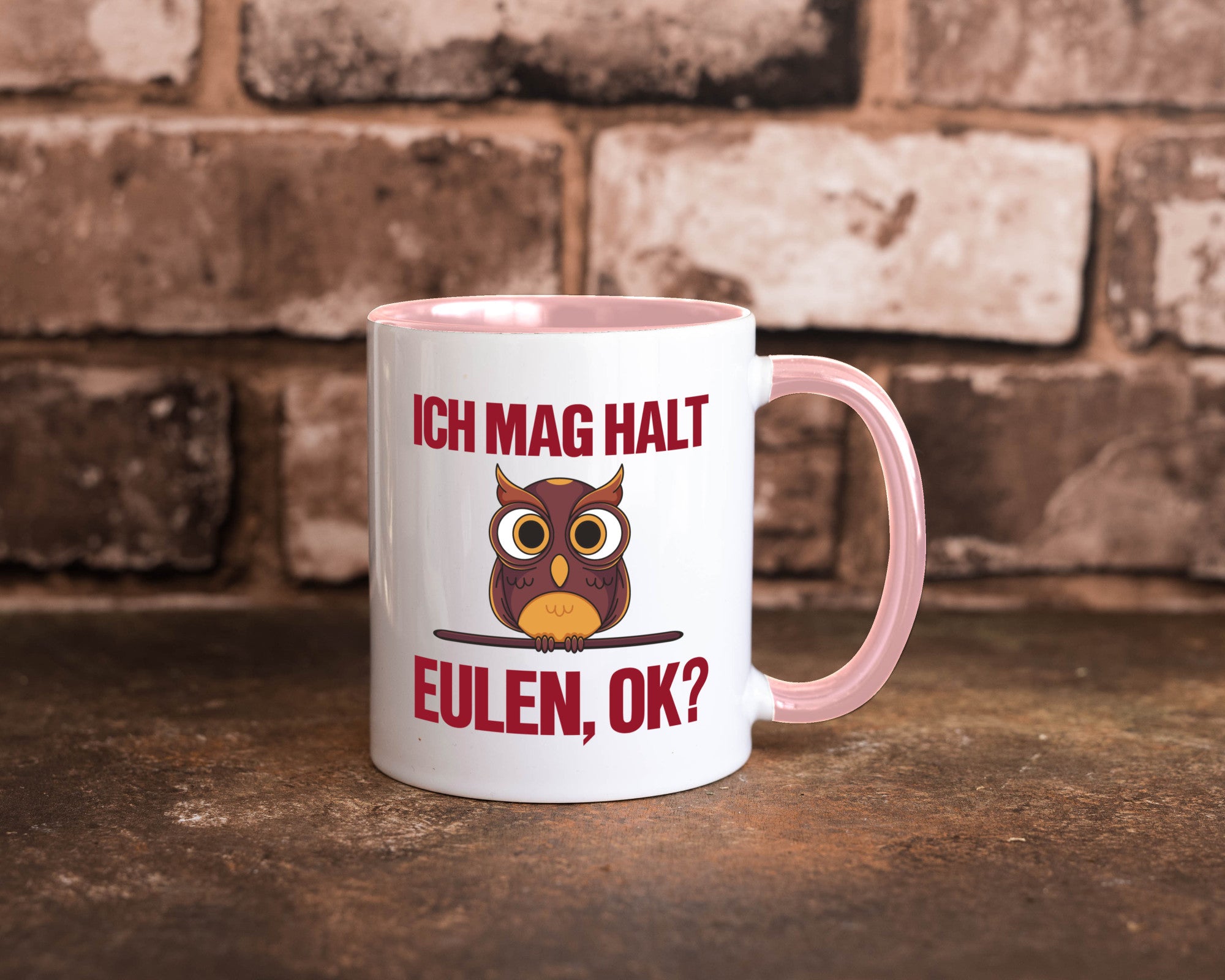Ich mag Eulen | Spruch süße Eule Motiv lustiger Geschenk Humor Geschenkidee