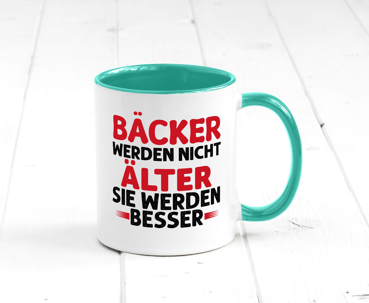 Bäcker werden nicht älter Sie besser lustig Humor Geschenkidee Geschenk Tasse