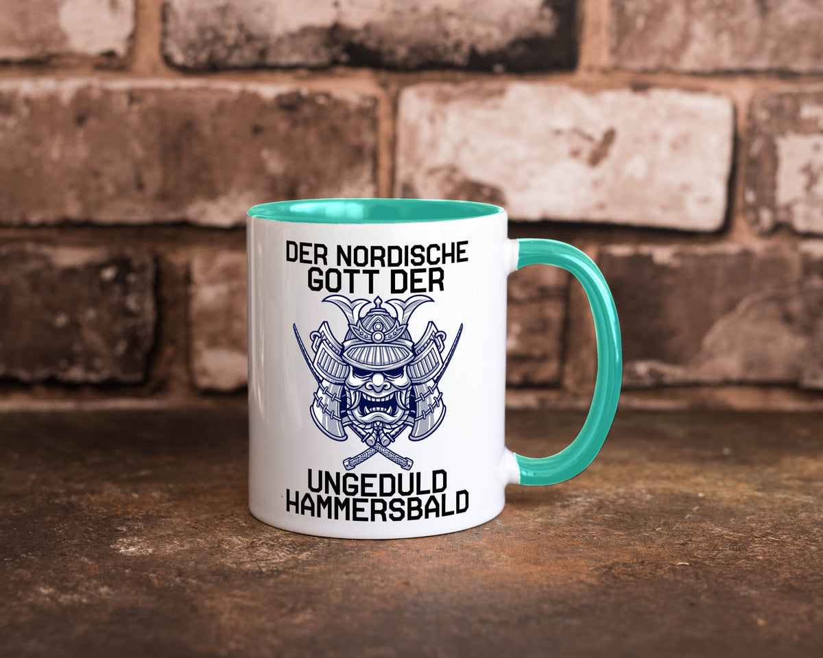 Nordischer Gott der Ungeduld | Mythologie Wikinger lustig Humor Geschenkidee Tasse