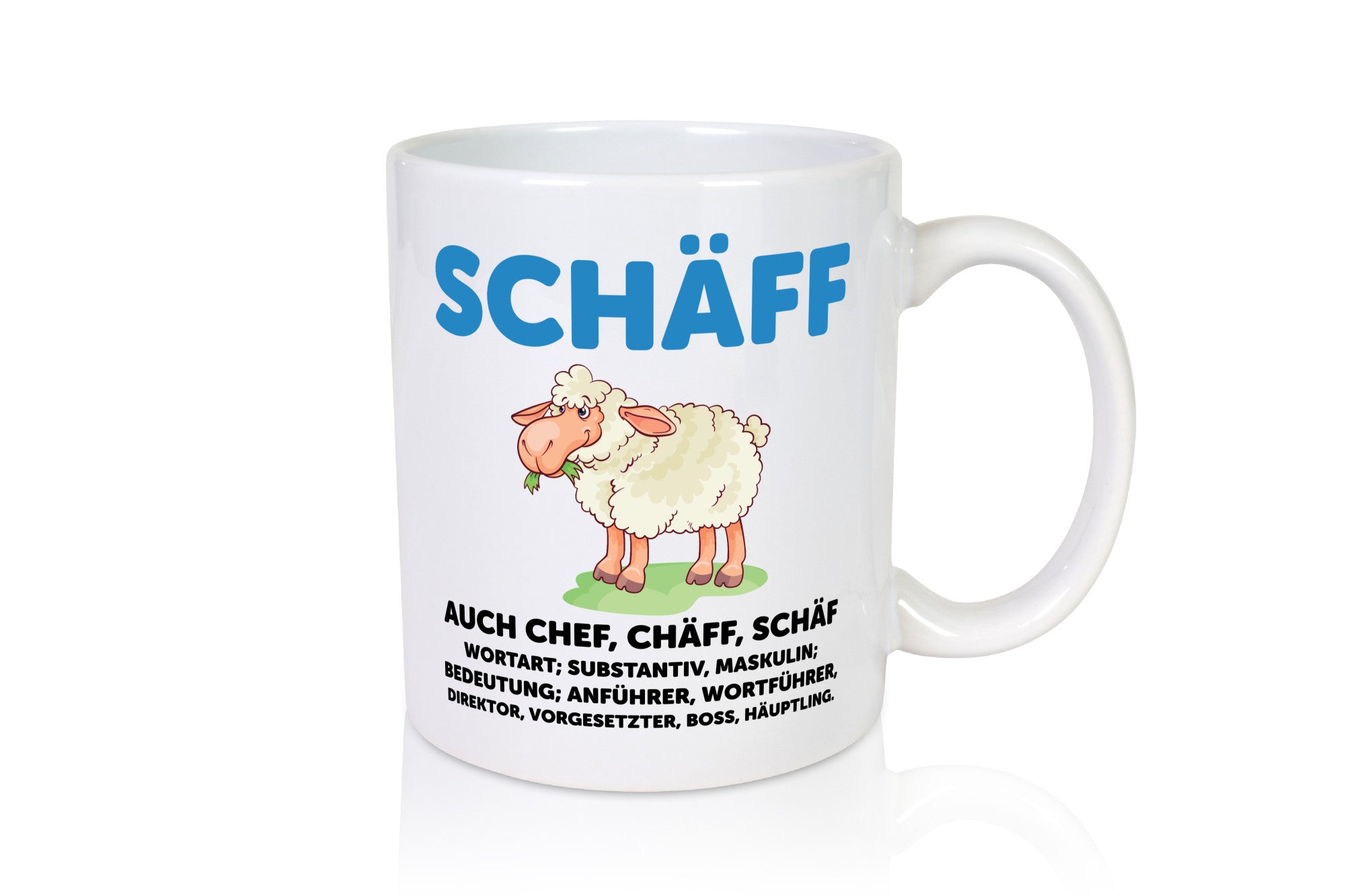 Chef | Arbeitgeber Boss Wortspiel Humor Arbeit Kollegen Büro Geschenkidee Tasse
