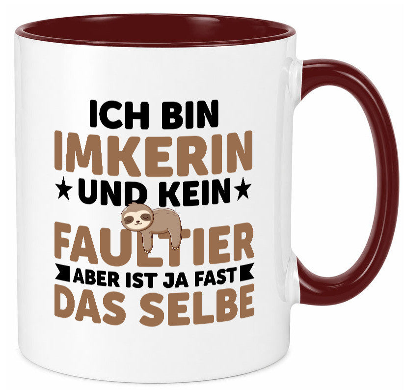 Ich bin kein Faultier: Imkerin | Imkerei v2 lustiger Spruch Geschenk