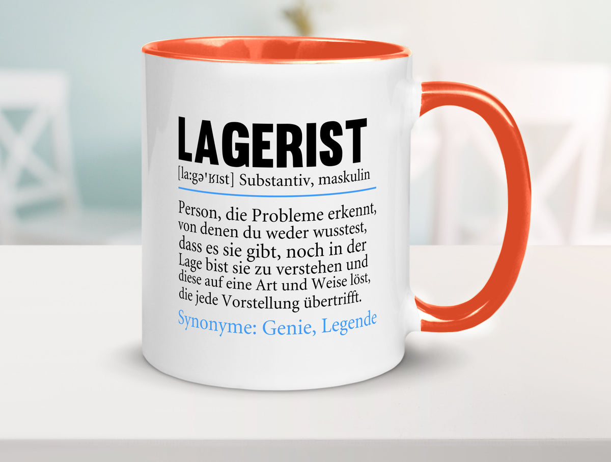 Lagerist | Spruch Beruf Lageristen Lager Arbeiter lustiger Geschenk Arbeit Tasse