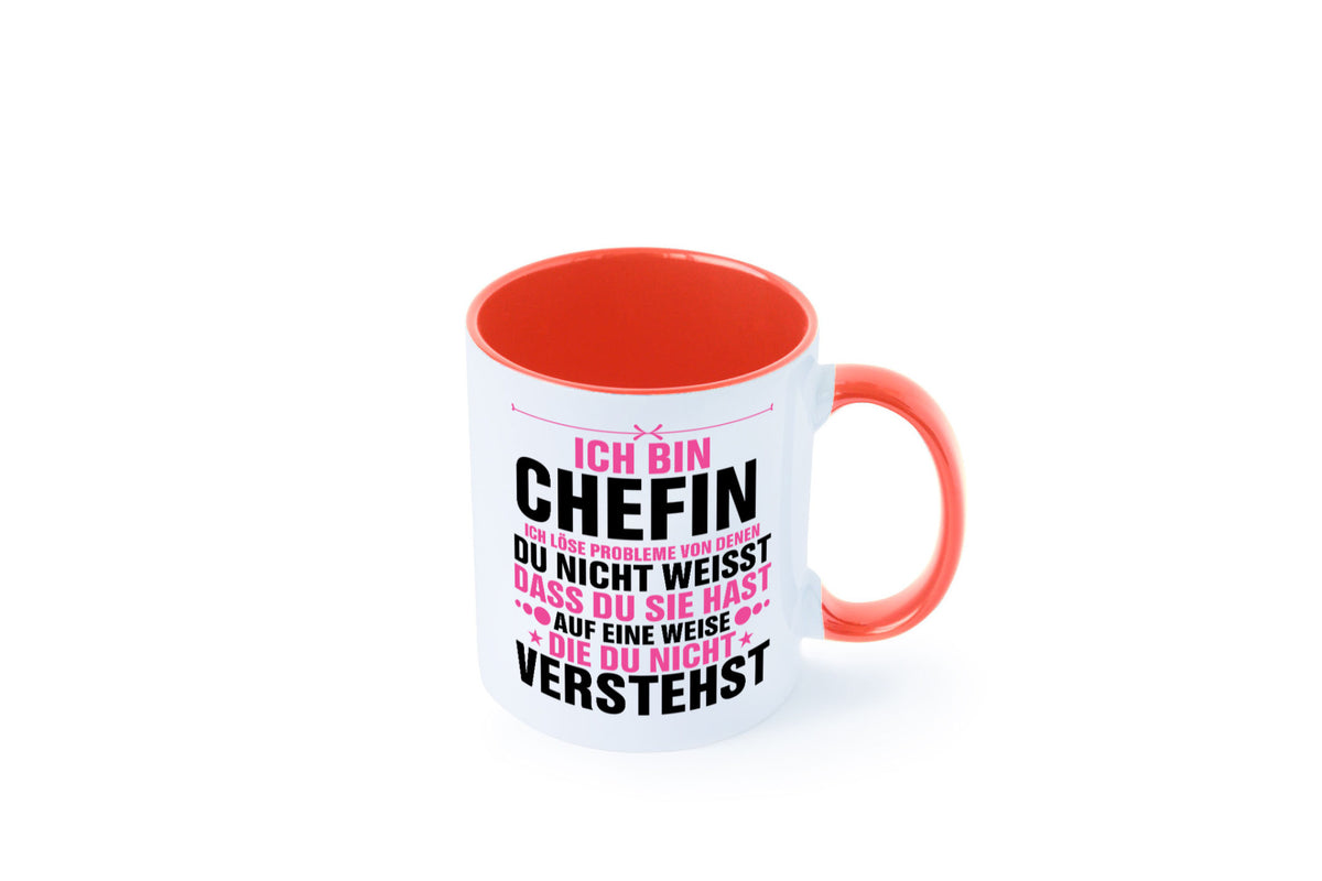 Löse Probleme: Chefin | Führungskraft Vorgesetzte lustiger Spruch Geschenk Tasse