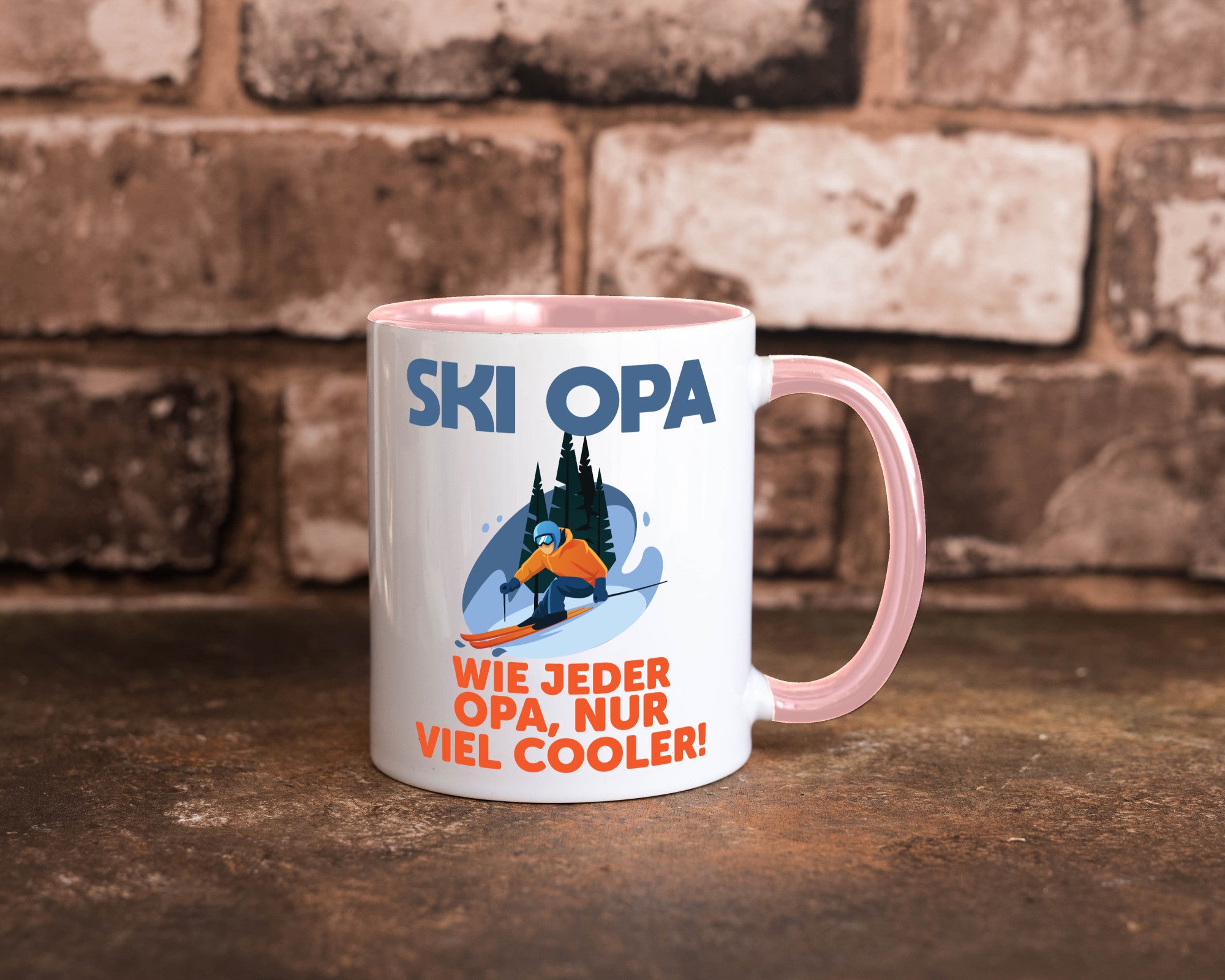 Ski Opa, normal, nur cooler | Skifahrer Bäume Schnee Geschenkidee Familie Humor