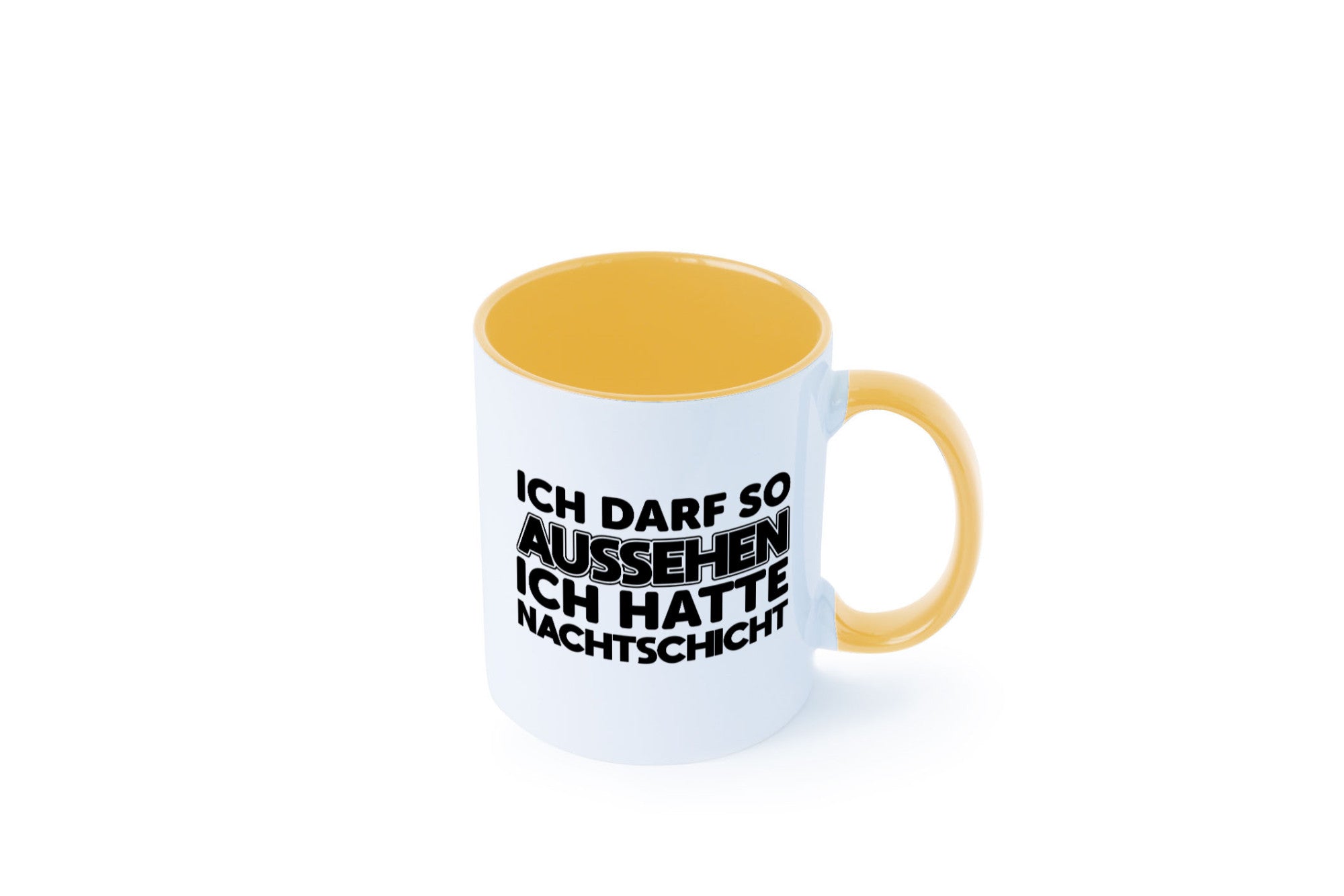 Ich darf so aussehen | Nachtschicht Arbeit lustig Kollegen Büro Geschenk Tasse