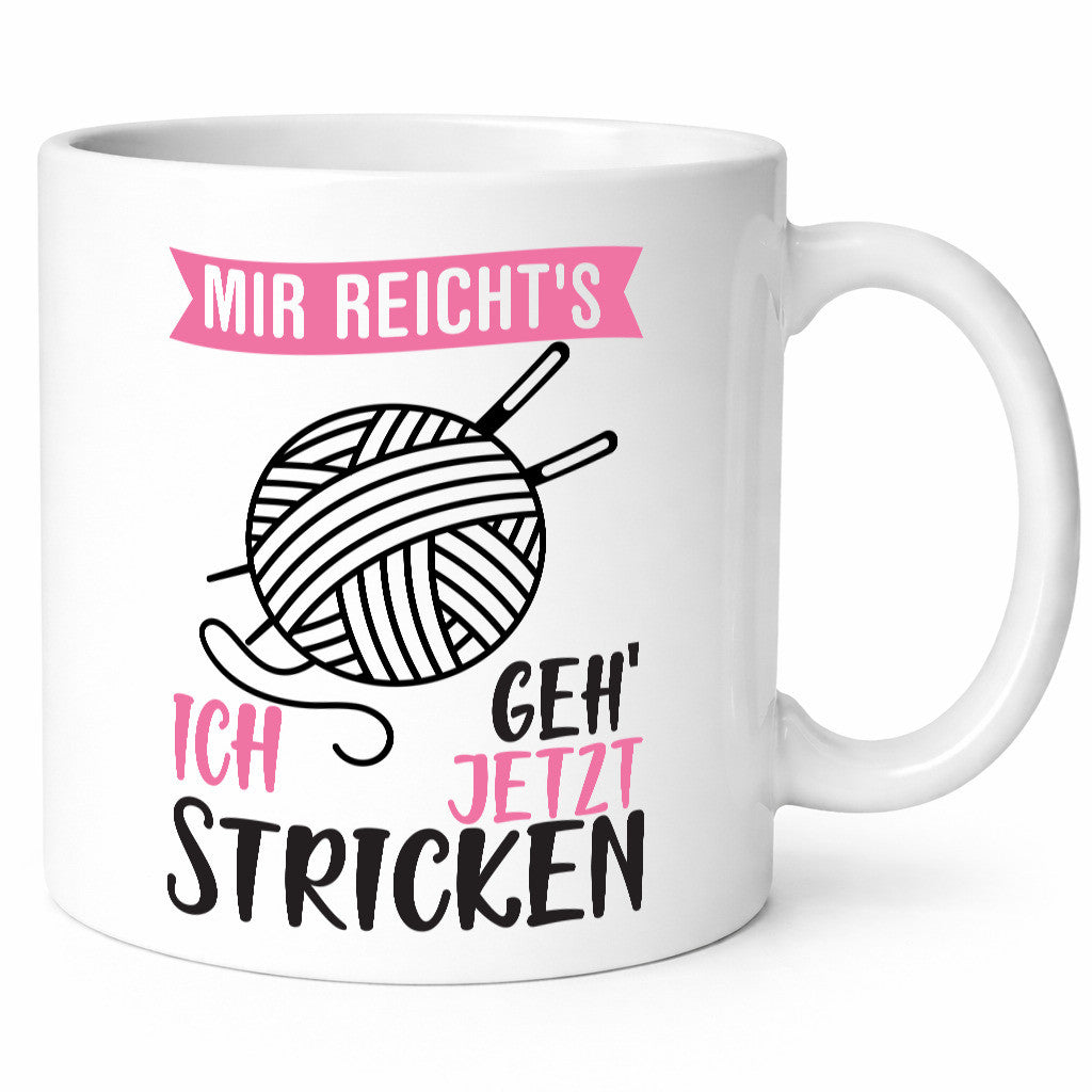 Ich geh` jetzt stricken | Strickzubehör Freundin lustiger Spruch Geschenk Humor