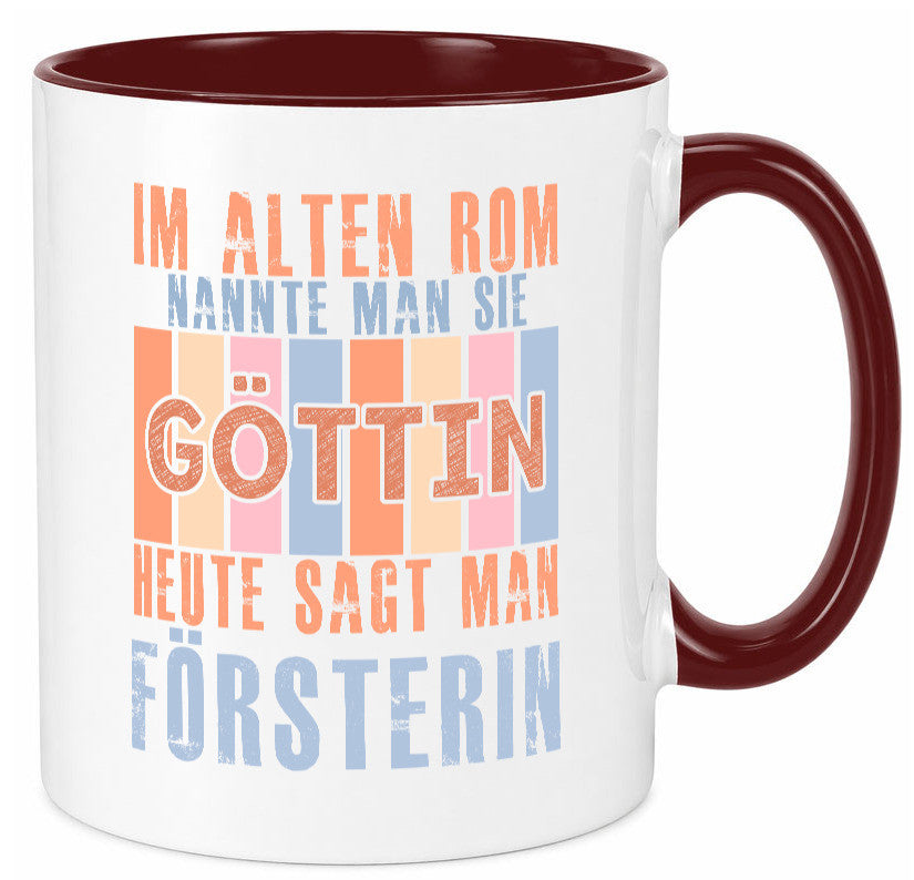 Heute sagt man: Försterin | Forst Arbeit lustig Kollegen Büro Geschenk Tasse