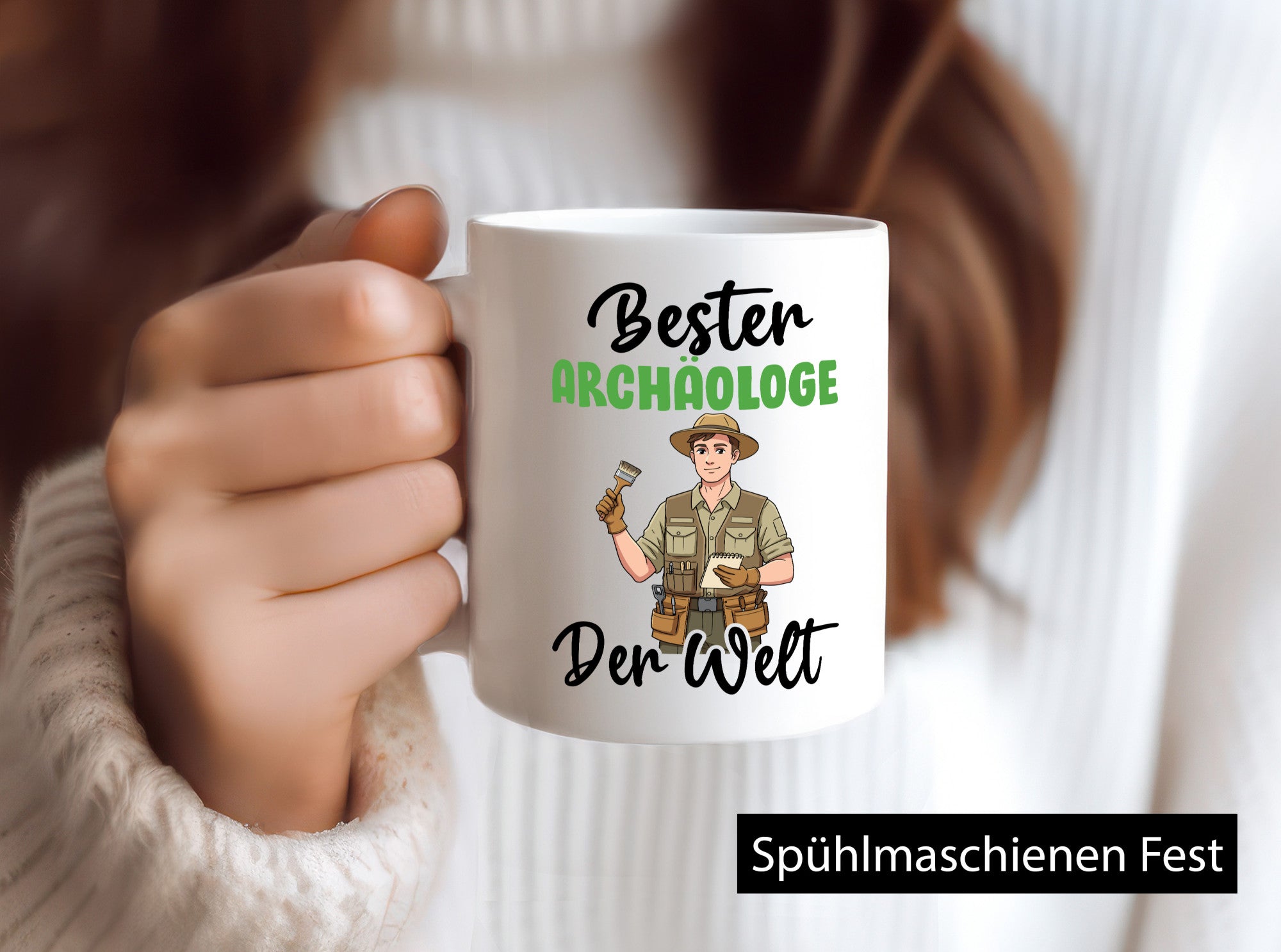 Bester Archäologe | Archäologie Forscher v2 Humor Geschenkidee Tasse