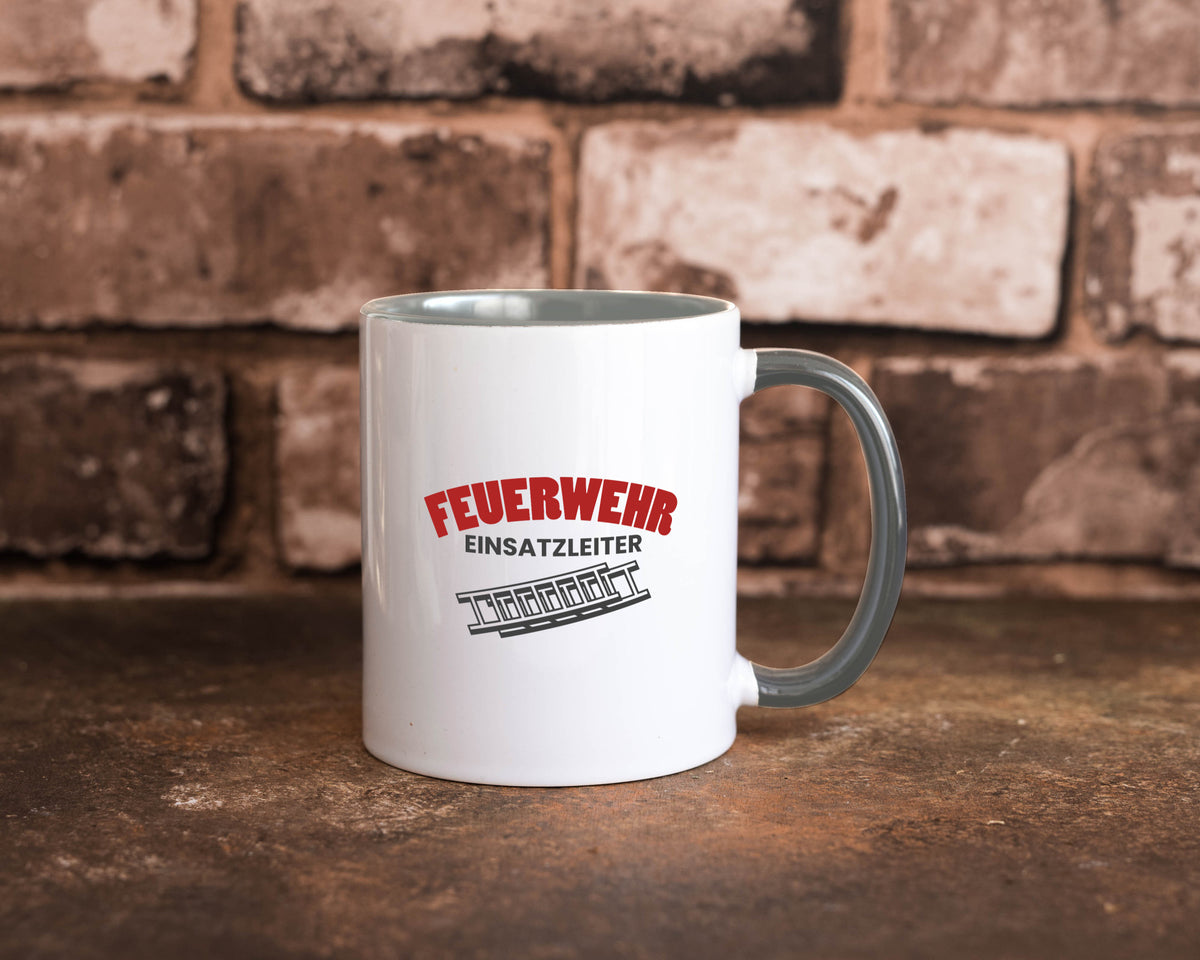 Feuerweher Einsatzleiter | Feuerwehrmann Feuerlöscher Geschenk Humor Tasse