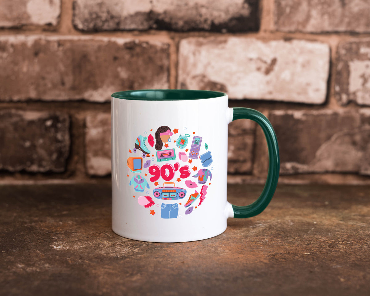 90er Jahre | Alte Zeit Nostalgie Humor Geschenkidee Tasse