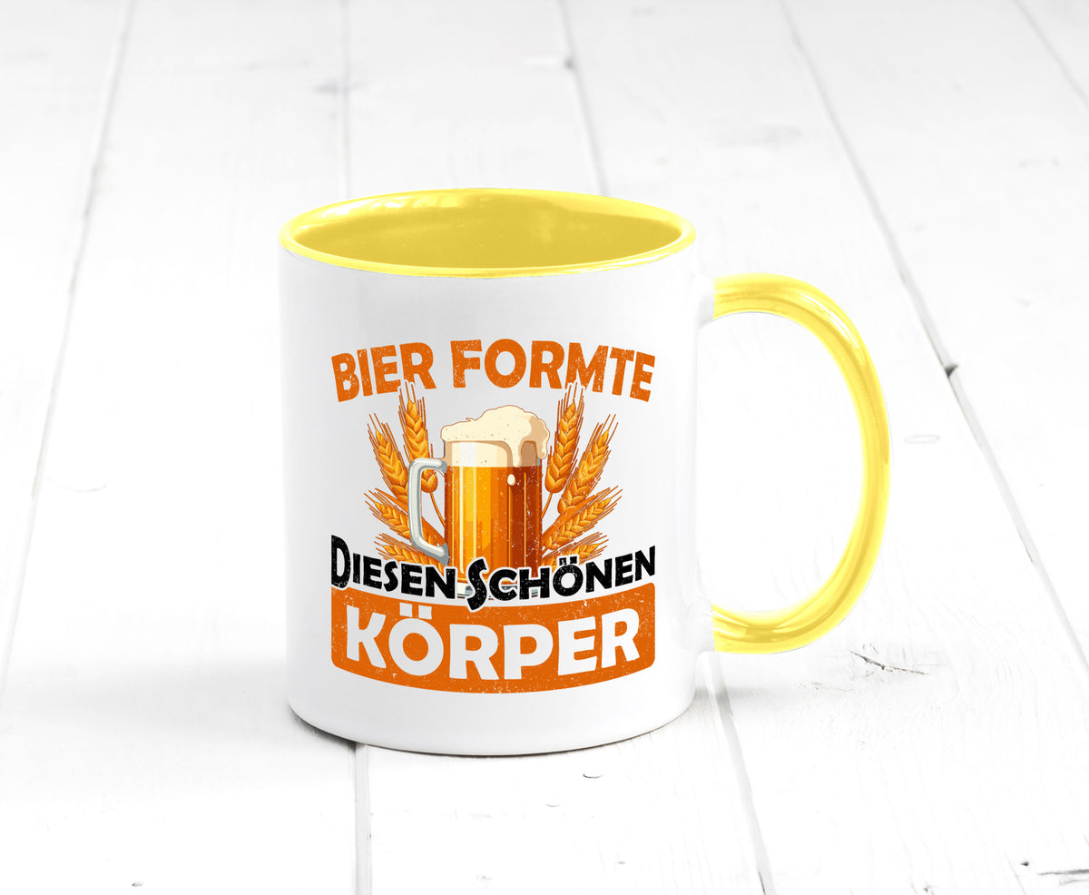 Bier förmte diesen Körper | bierliebhaber v2 Humor Geschenkidee Tasse