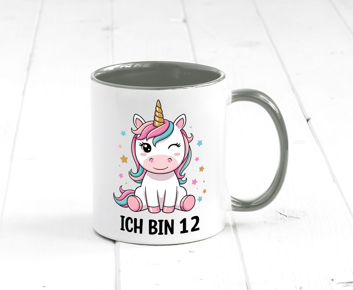 12. Geburtstag | 12 Jahre Einhorn Mädchen lustig Geschenkidee Geschenk Tasse