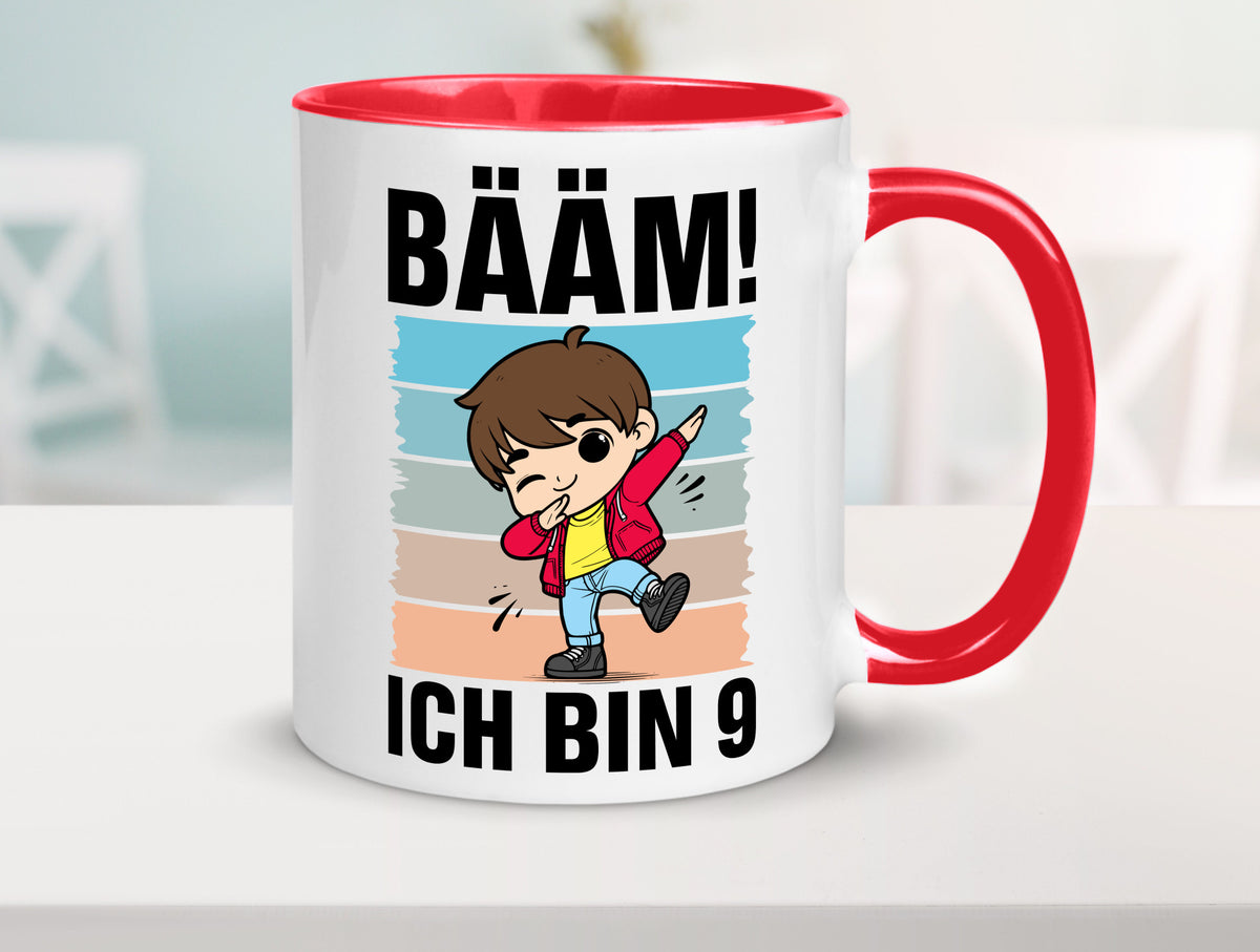9. Geburtstag | Ich bin 9 Jahre Bäääm Dabbing Kind lustig Geschenkidee Geschenk Tasse