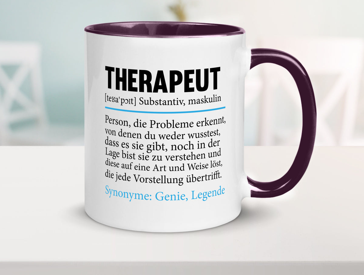 Therapeut | Psychotherapie Therapie Beruf lustig Humor Arbeit Kollegen Büro Tasse