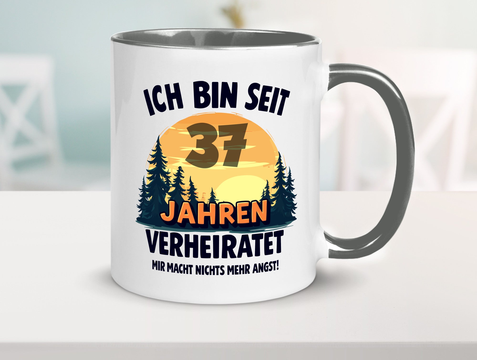Ich bin Verheiratet | 37. Hochzeitstag Ehepaar v2 lustiger Spruch Geschenk