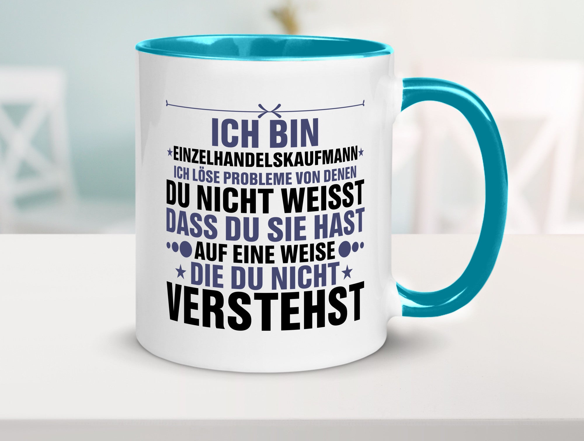 Löse Probleme: Einzelhandelskaufmann | Einzelhandel v2 Humor Geschenkidee Tasse