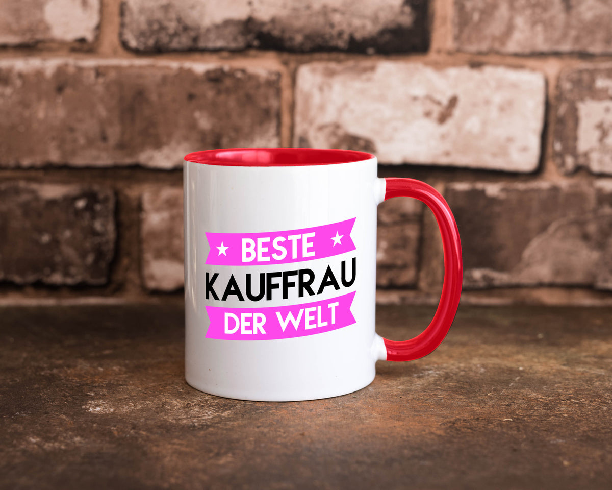 Beste Kauffrau | Kauffrauen Geschenkidee Humor Tasse