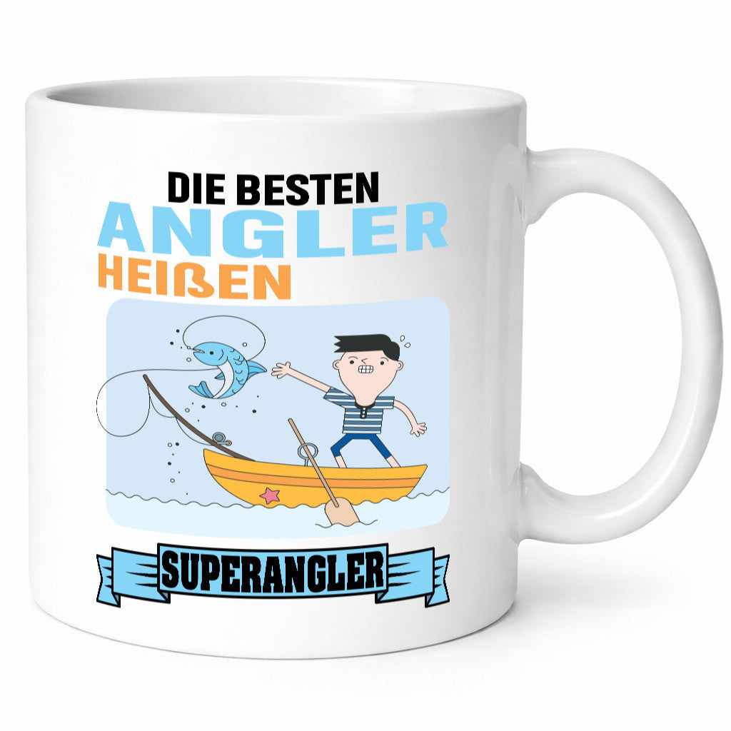 Die besten Angler heißen Superangler Geschenk Humor Geschenkidee lustiger