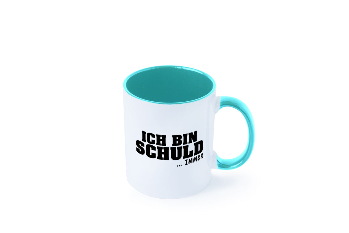Ich bin Schuld | Schwarze Schaff lustig Humor Geschenkidee Geschenk Tasse
